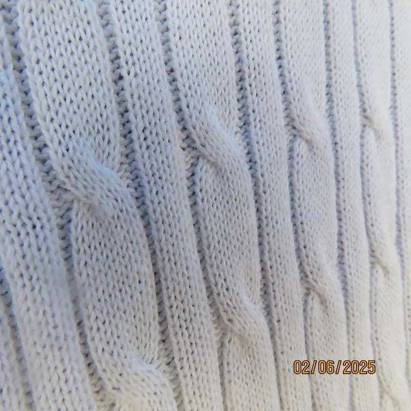 PRINGLE of Scotland 100% cotton cable knit long sleeve button down size 42 cardigan