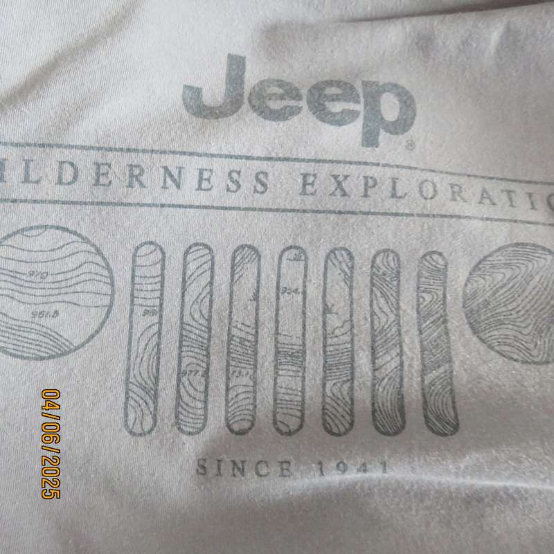 JEEP SPIRIT steel blue cotton short sleeve T shirt size XL. As new