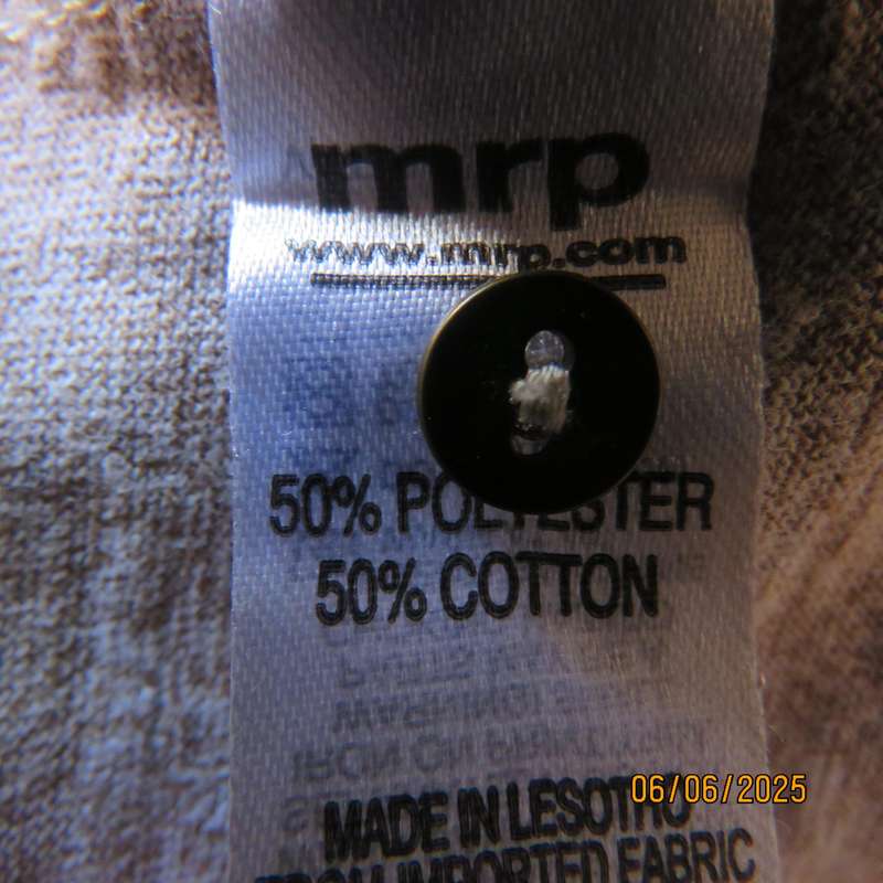 OR stretch polycotton slip over ecru-cream mottled top size 36-12. As new