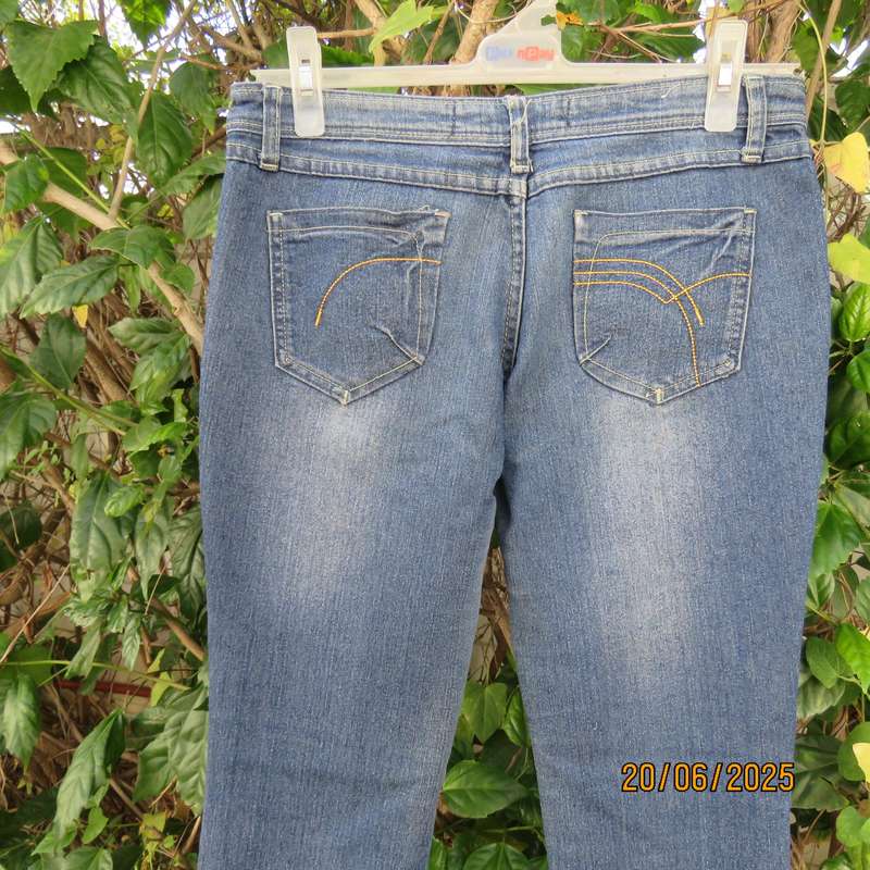 RUBY Xoxo blue denim skinny stretch polycotton jeans for girl 13 to 14yr old.