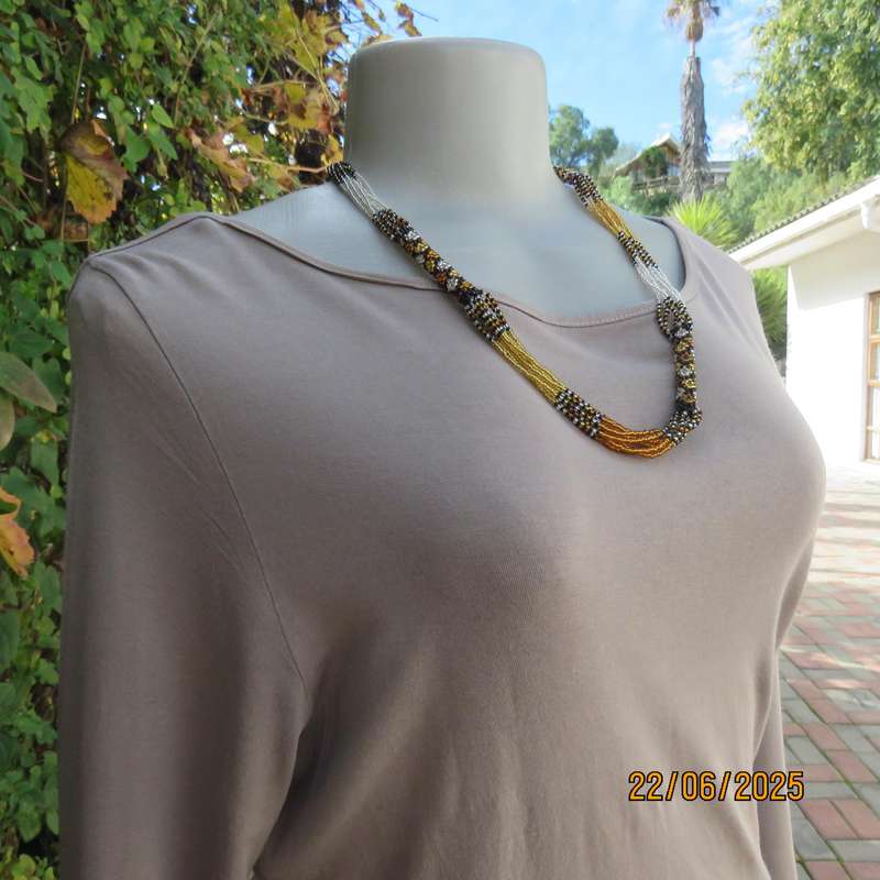 EXACT ecru colour extra long stretch polyester slip over top size 40. Good cond.