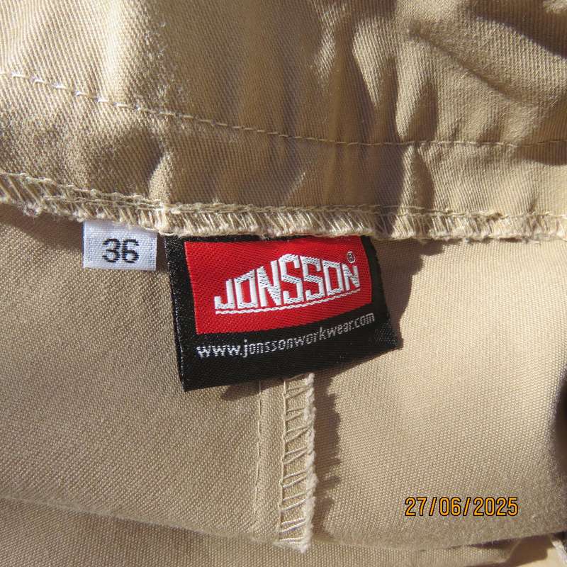 JONSSON ladies oatmeal colour outdoor straight leg pants size 36. New condition.