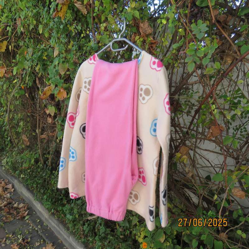 Owner made 2 pc pajama set for 9-10 year old girl in brushed polyester.