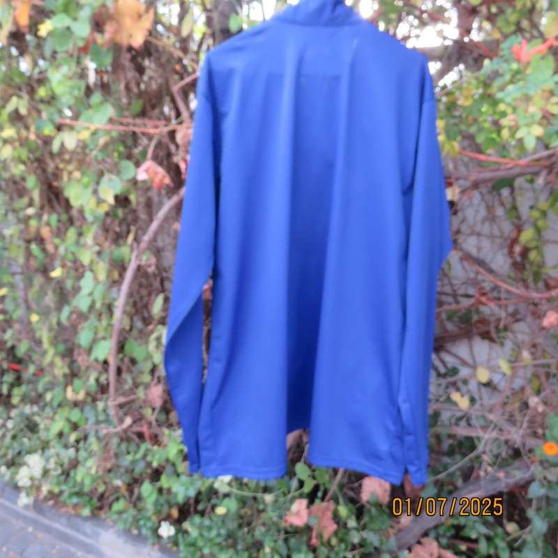 SWD Cricket blue-green zip-up polyester stretch long sleeve jacket size XXL