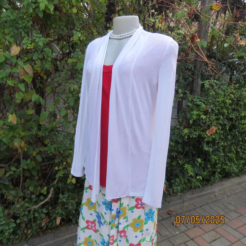 White long sleeve stretch rayon size 36