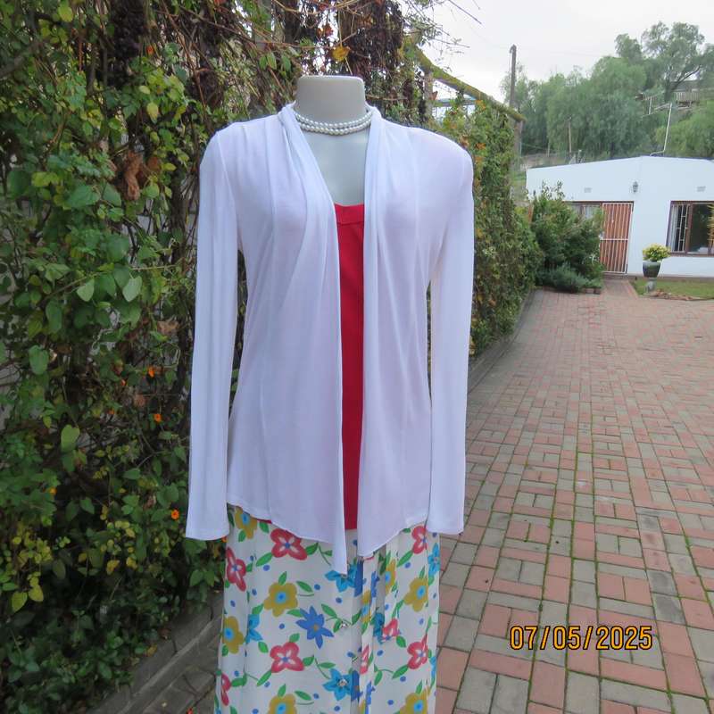 White long sleeve stretch rayon size 36