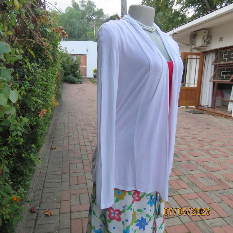 White long sleeve stretch rayon size 36