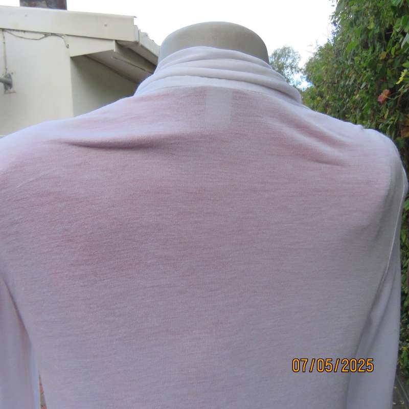 White long sleeve stretch rayon size 36