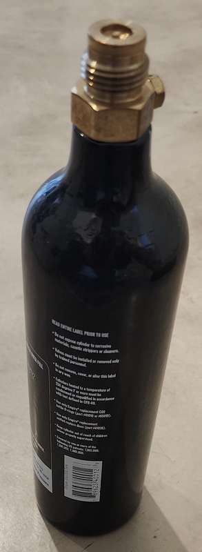 Empire 12oz CO2 Pin-Valve Bottle