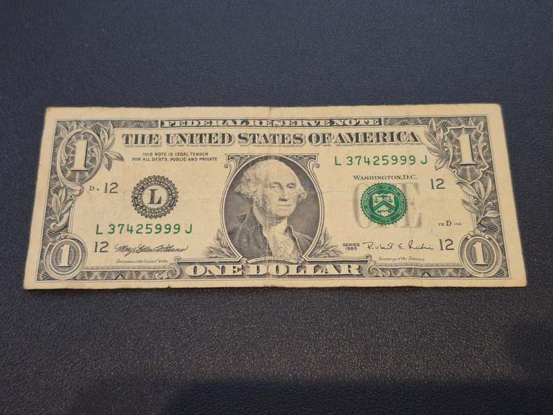 United States Of America 1 Dollar Bank Note (Date: 1995-1999)