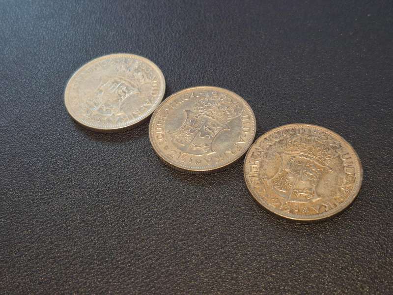 Two and a Half Shillings 1953-1955 (3 Coins) L6