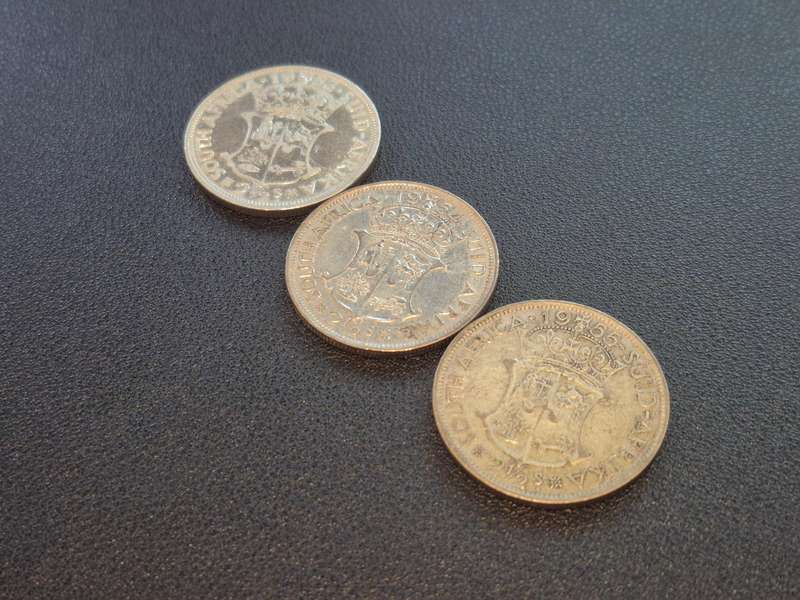 3 Coins - Two and a Half Shillings 1953 1954 1955 (1 bid takes all) L7