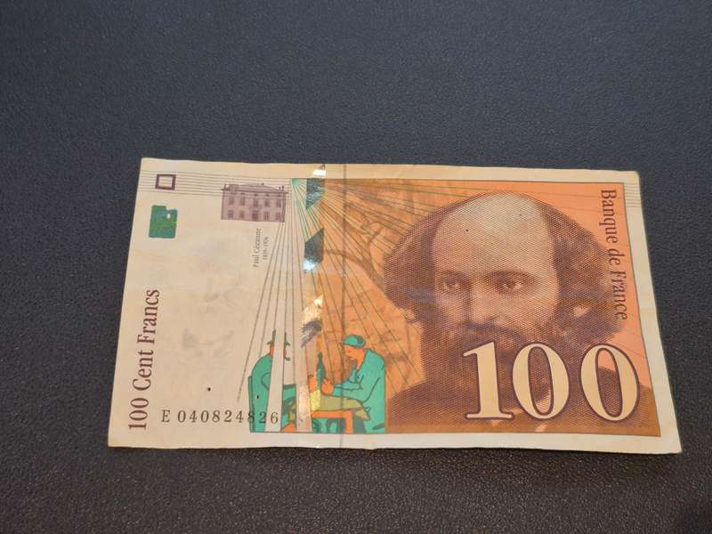 100 Francs - Cézanne type 1997