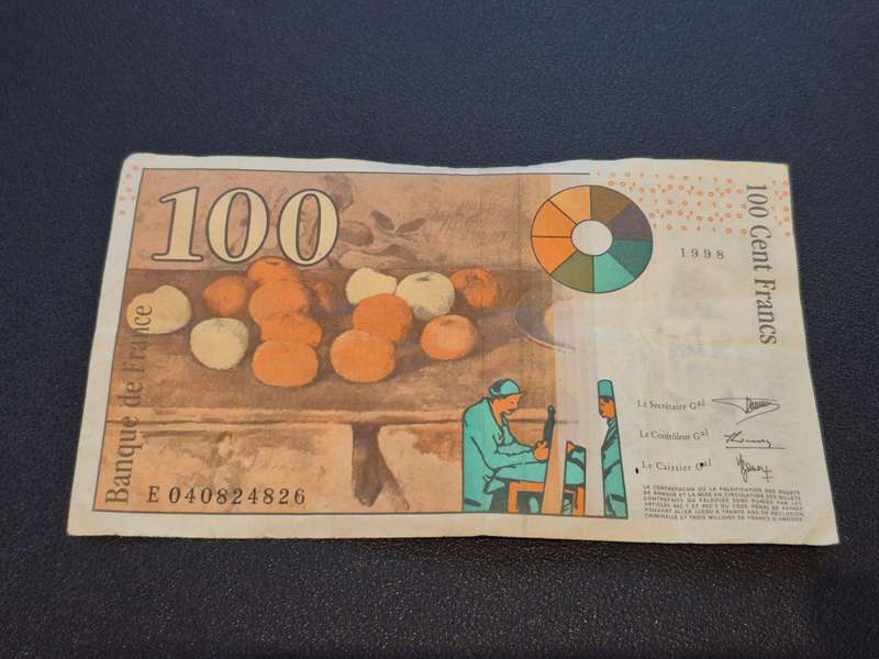 100 Francs - Cézanne type 1997