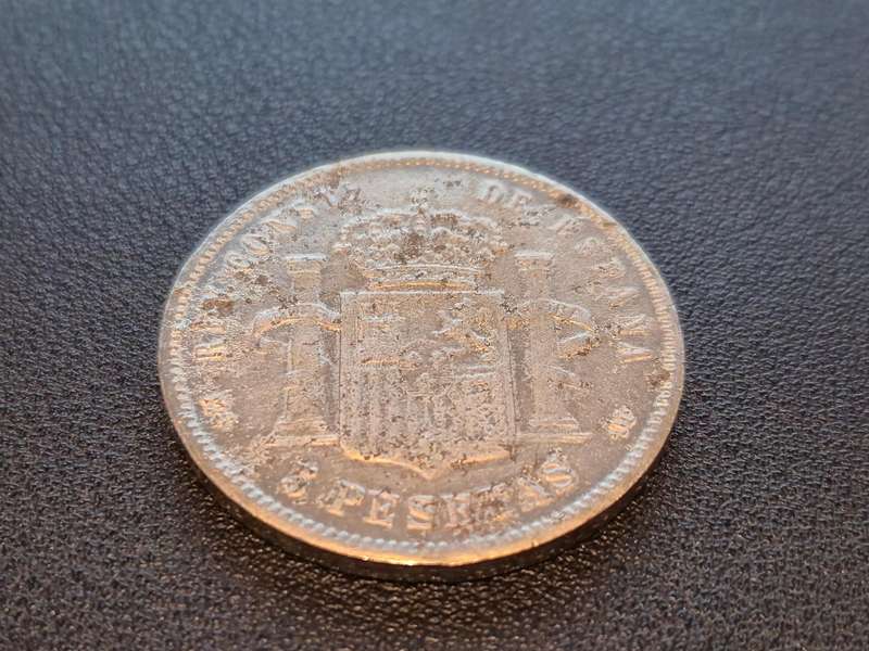 Replica 1897 Spain 5 Pesetas - Alfonso XIII 3rd portrait