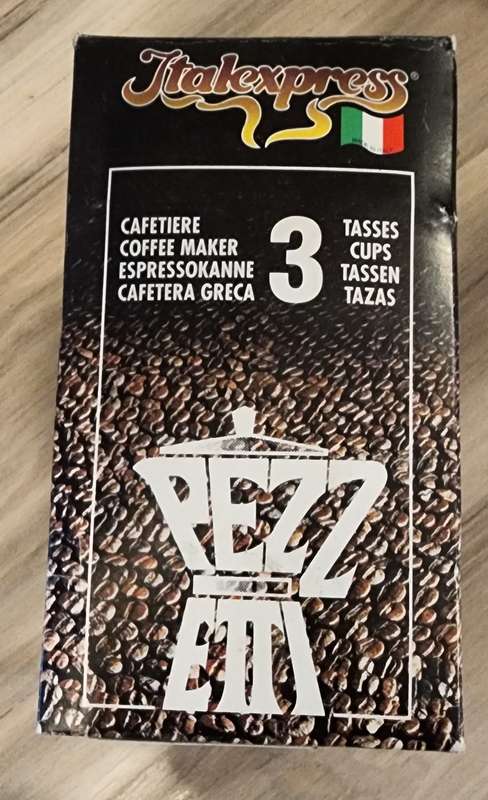 Pezzetti Italexpress Aluminium Moka Pot 3 Cup