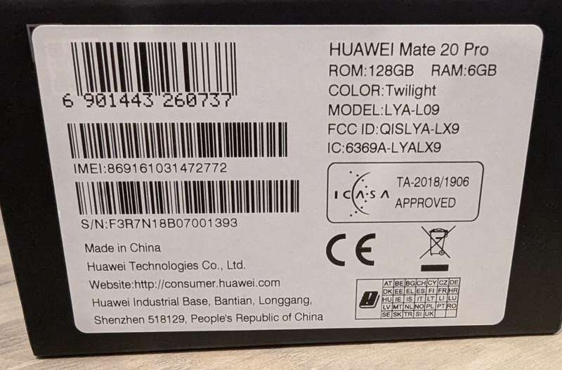 Huawei Mate 20 Pro
