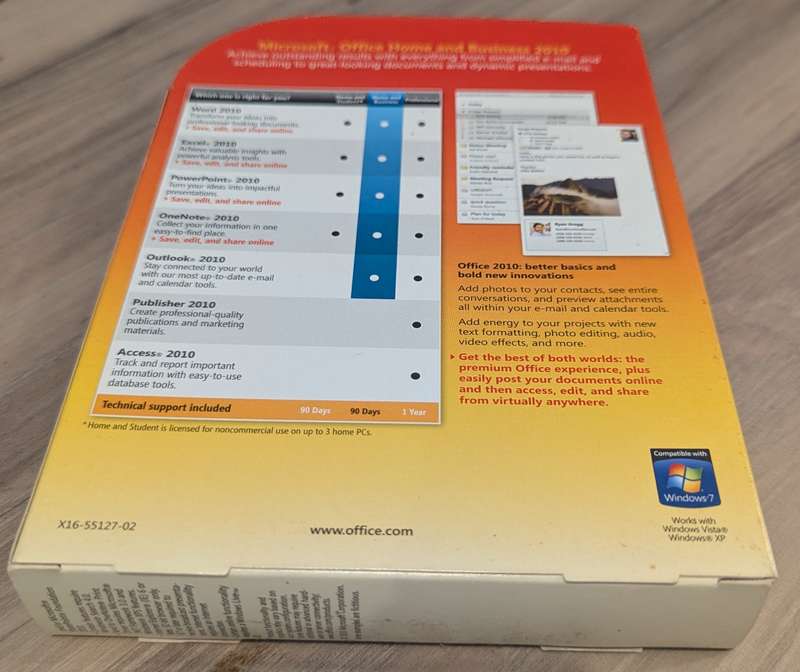 Microsoft Office Home and Business 2010 * Original Authentic Retail Edition