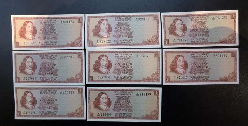 TW de Jongh - One Rand Banknotes