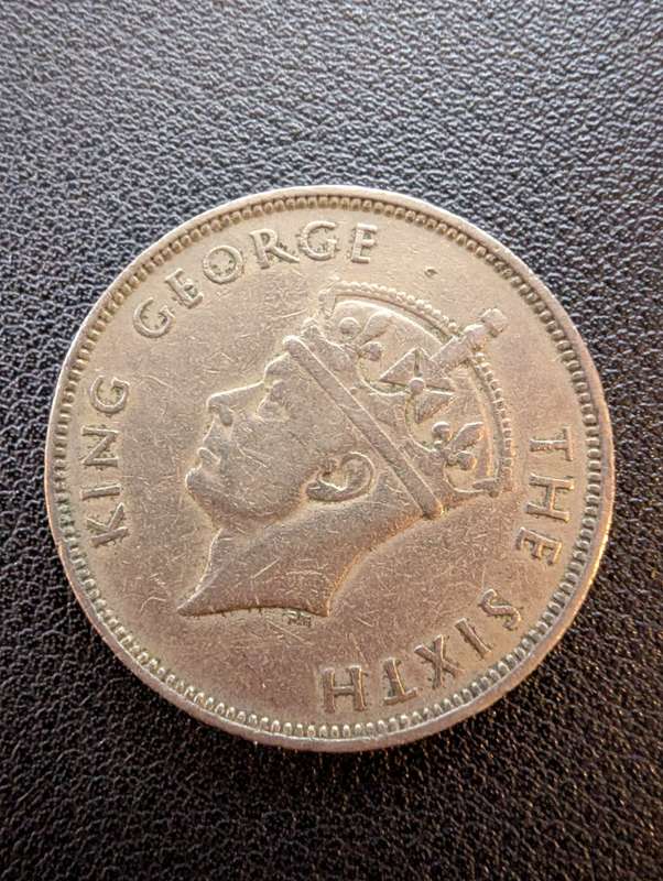 Mauritius 1950 One Rupee - George VI