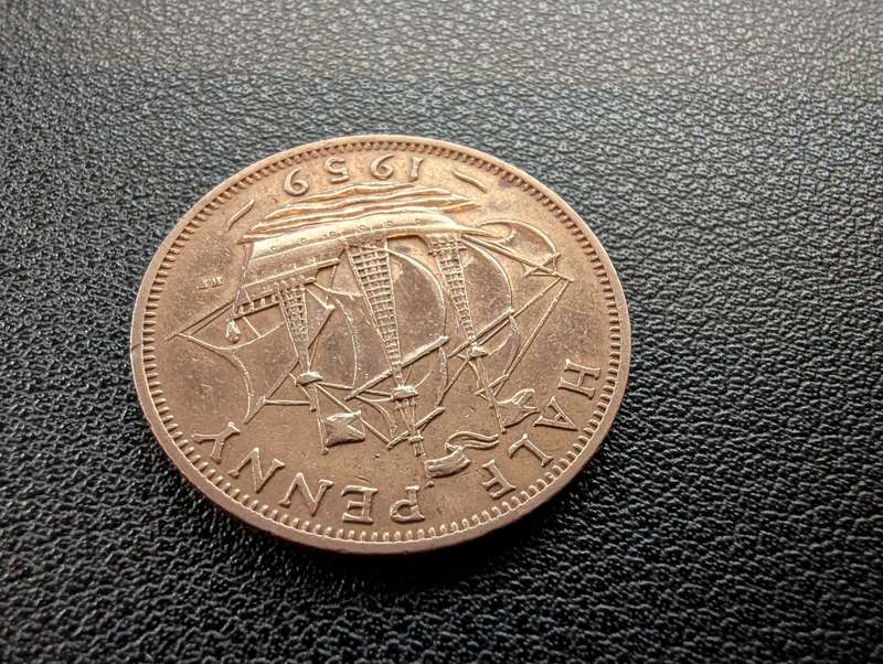 United Kingdom Half Penny - Elizabeth II 1959