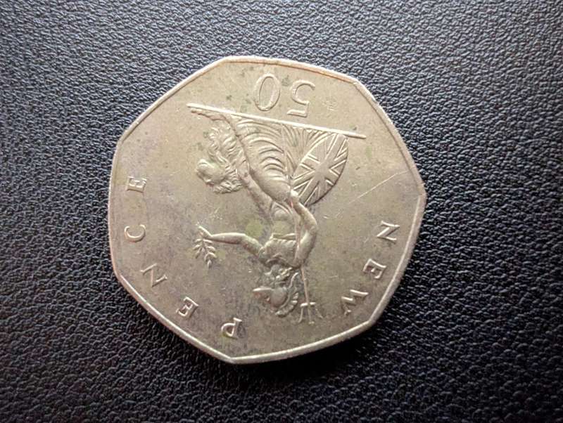 50 New Pence - Elizabeth II 2nd portrait 1980