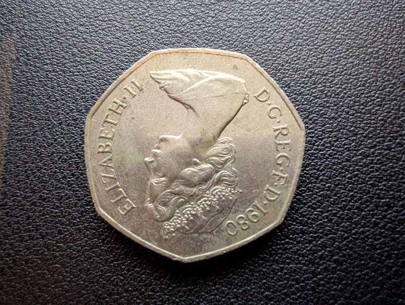 50 New Pence - Elizabeth II 2nd portrait 1980