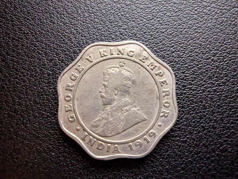 1919 India 4 Annas - George V