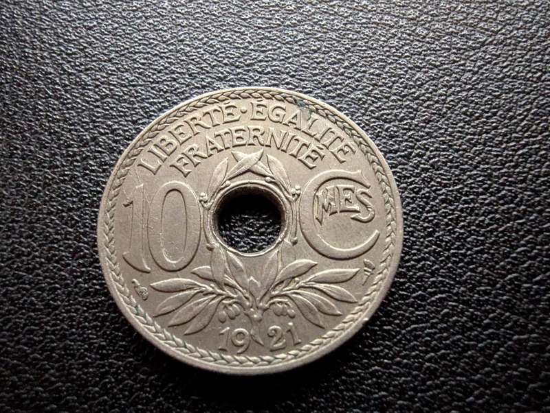 10 Centimes France 1921