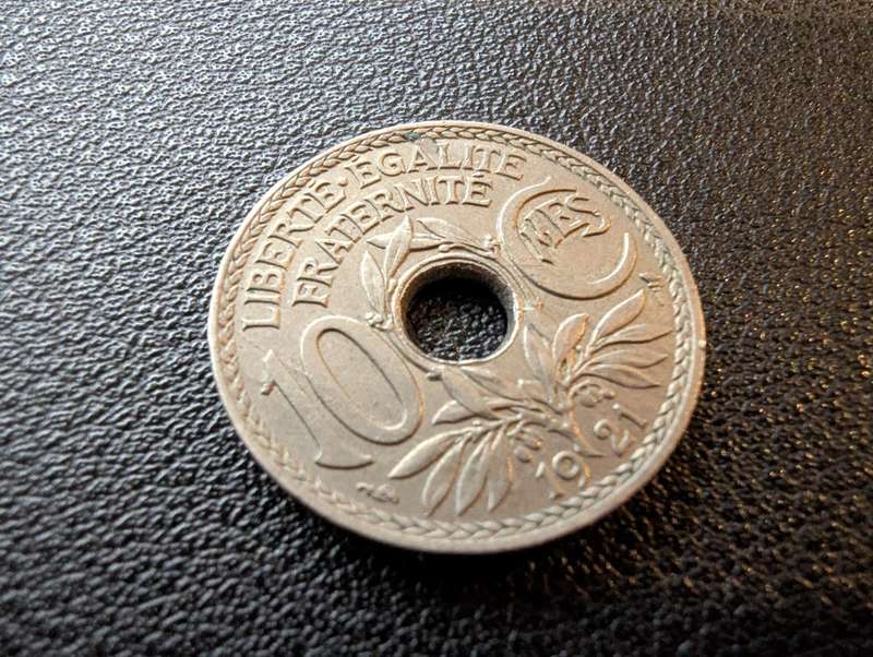 10 Centimes France 1921
