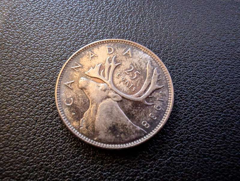 Canada 25 Cents - George VI 1938