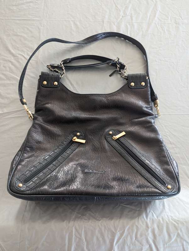 Bella Bianca Leather Handbag - AUTHENTIC