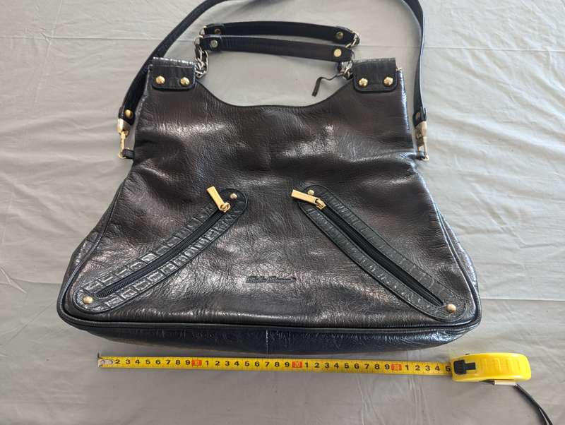 Bella Bianca Leather Handbag - AUTHENTIC
