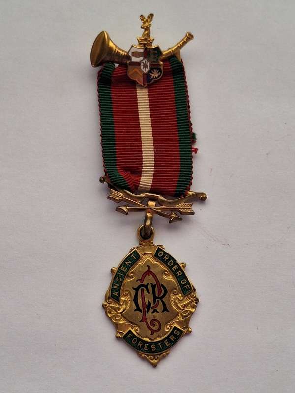 Vintage Ancient order of Foresters medal 1947