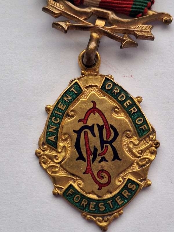 Vintage Ancient order of Foresters medal 1947