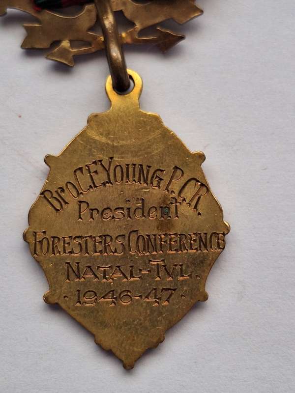Vintage Ancient order of Foresters medal 1947