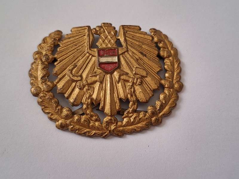 Austria Bundesheer military cap badge