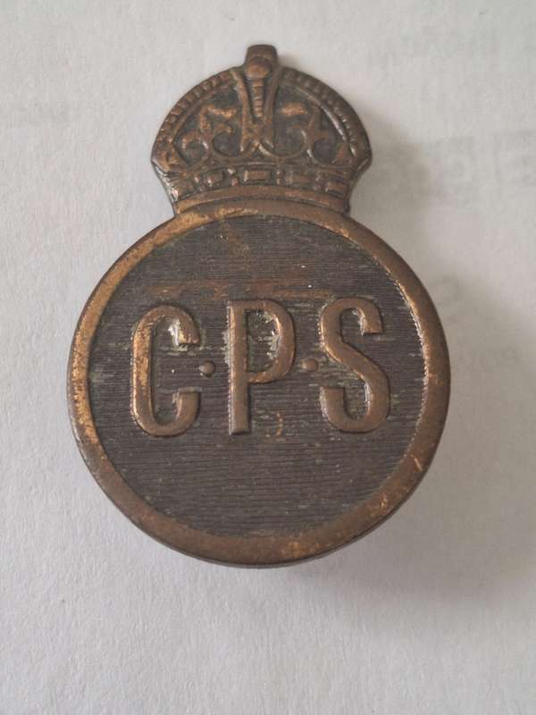 WW2 British South Africa CPS badge