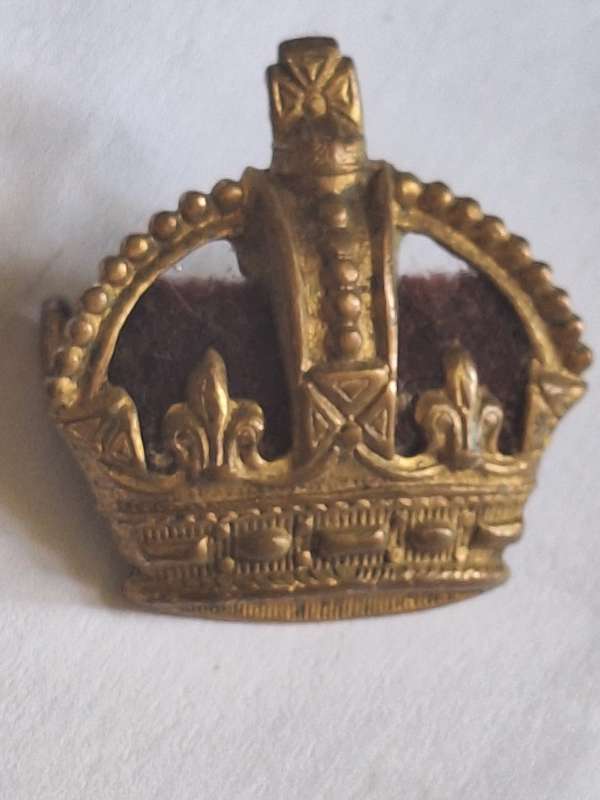 WW2 Military Rank pip - Kings Crown