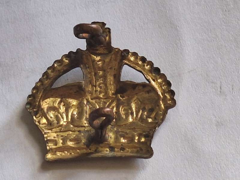 WW2 British Officer Rank crown badge