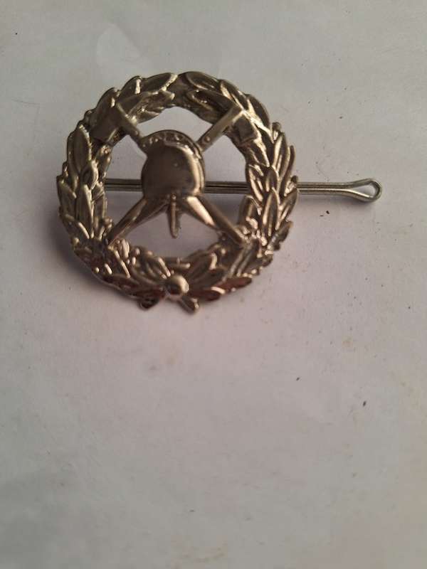 Vintage Fire brigade badge, 4cm diameter