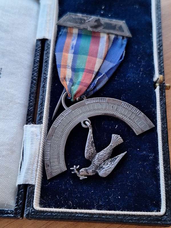 Royal Ark Mariner masonic medal sterling silver