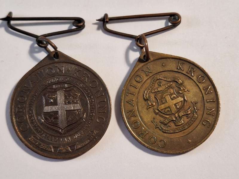 2 x 1953 Coronation East London medals