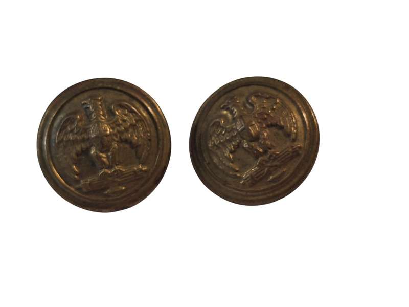 2 x Vintage Italian Facist Militia buttons