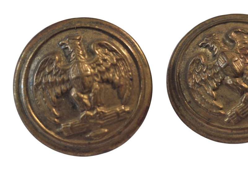 2 x Vintage Italian Facist Militia buttons