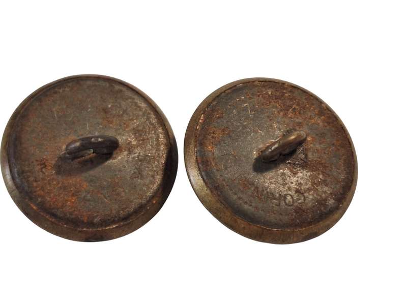 2 x Vintage Italian Facist Militia buttons