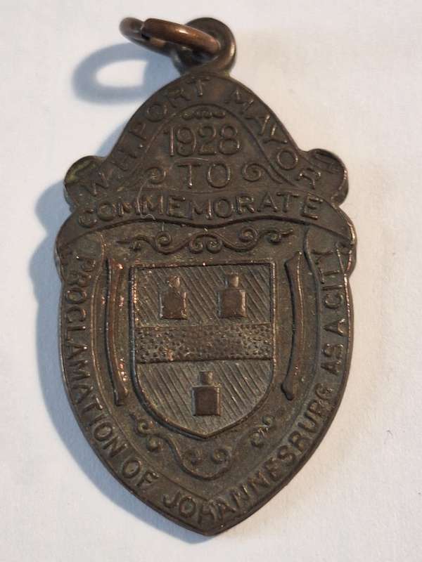 1928 Proclamation of Johannesburg medal