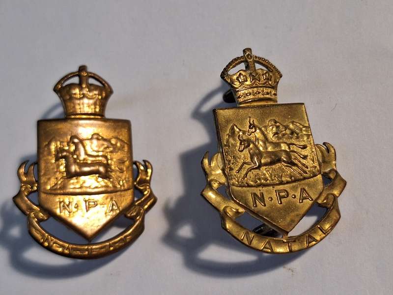 2 x Natal Provincial administration badges