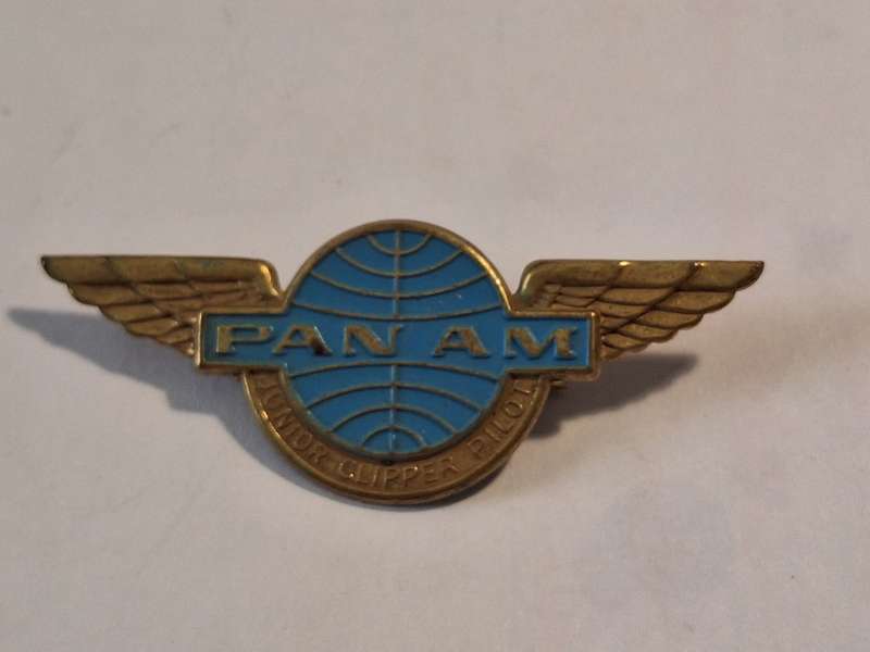 Vintage Pan Am 1960s Junior Clipper Pilot Wings pin