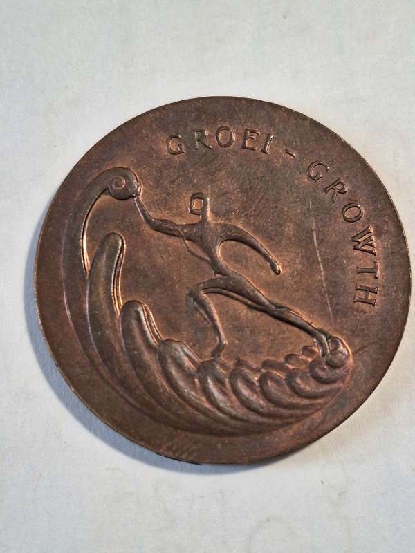 1971 Republic of South Africa 10 year growth medal